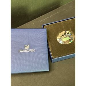 Swarovski Crystal SCS Round Diamond Paperweight Figure 1096758 A9100 NR 000 325